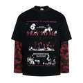 Camouflage fake two long sleeved T-shirts