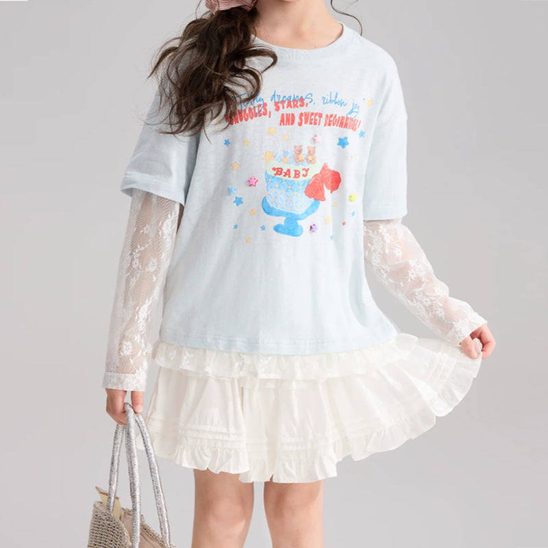 Two fake T-shirts for children