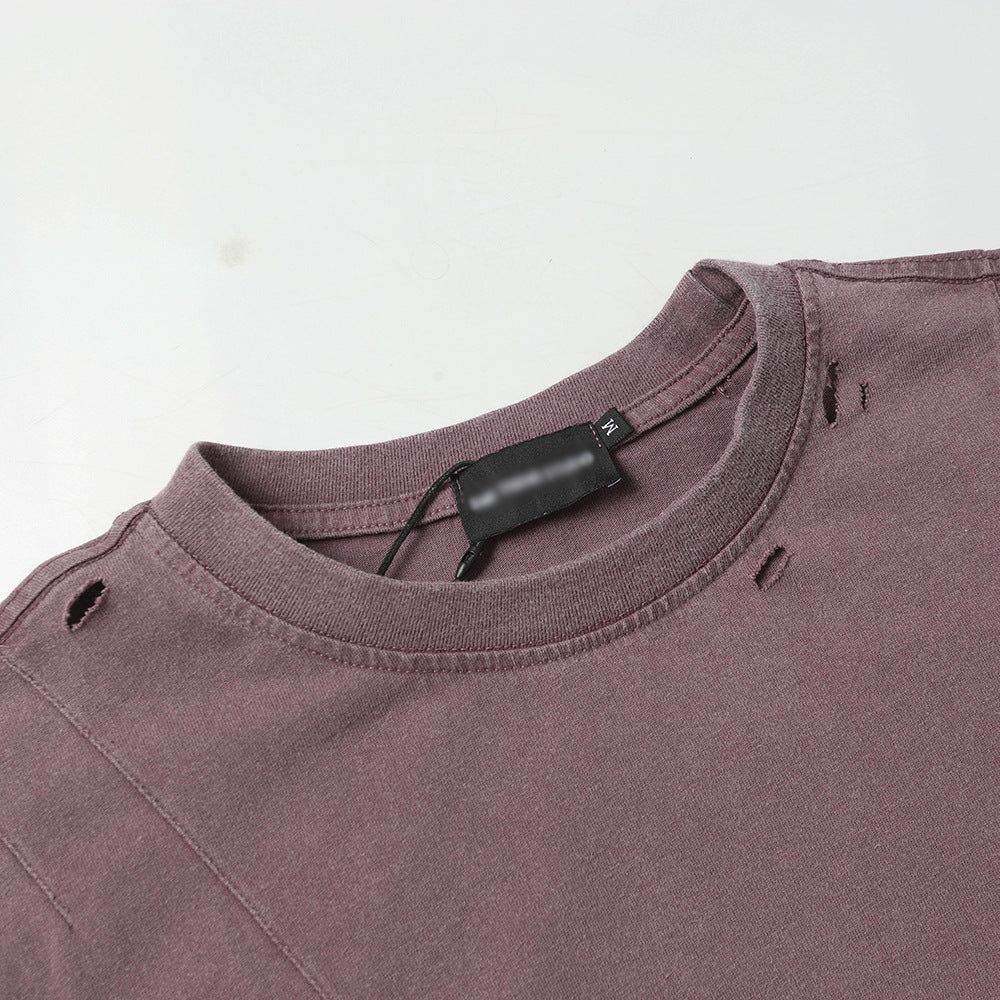 Make old washed short sleeved T-shirts