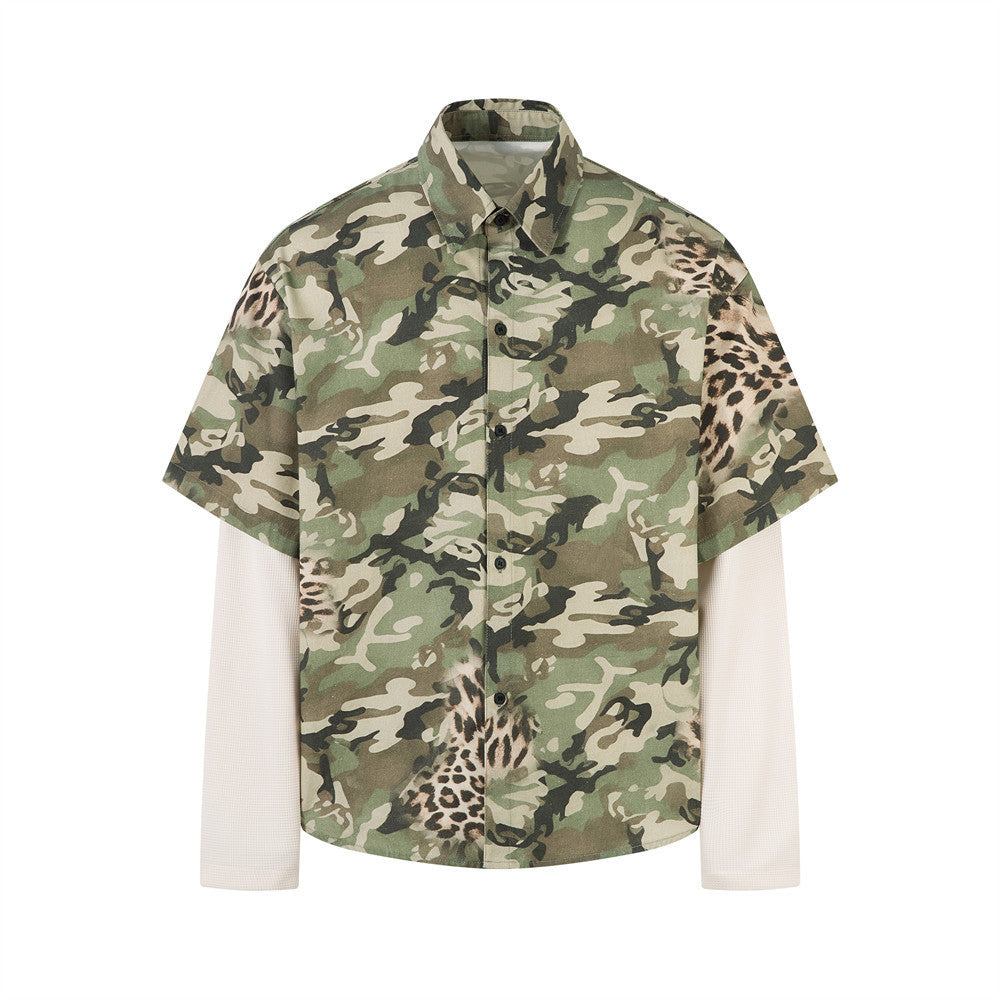Fake two camouflage shirts