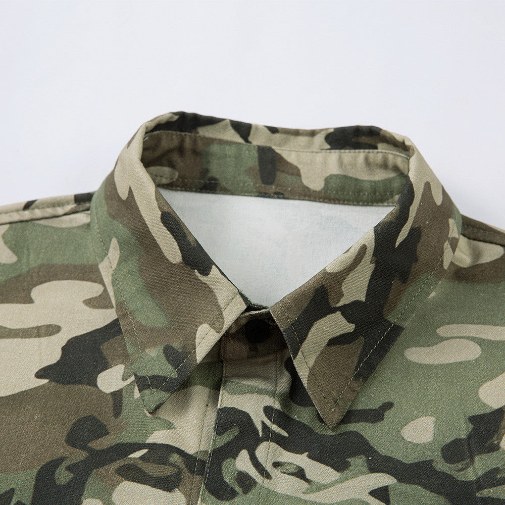 Fake two camouflage shirts