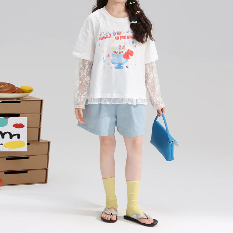 Two fake T-shirts for children