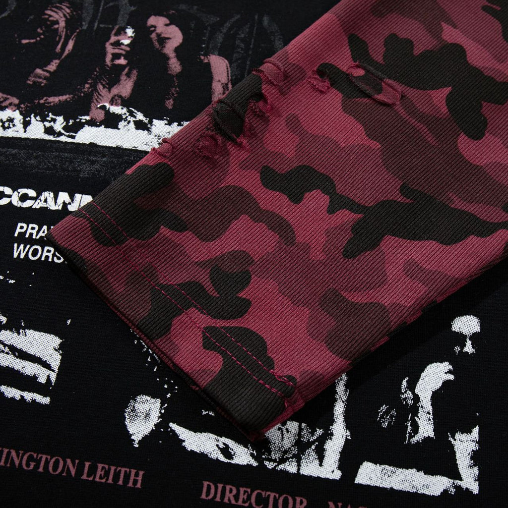 Camouflage fake two long sleeved T-shirts