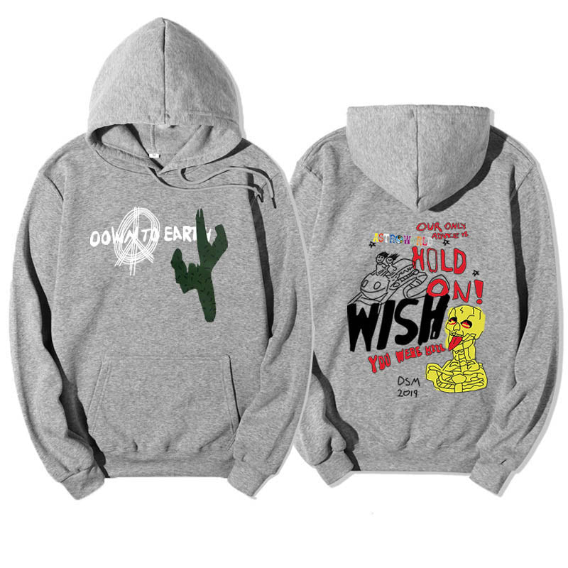 Autumn And Winter Mens Travis Scott Sweater Oversize Hoodies